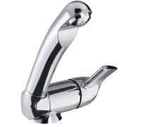 Miscelatore monocomando reich keramik style con interruttore cromato