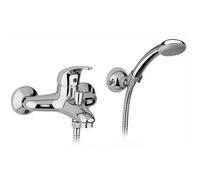 MISCELATORE MONOCOMANDO VASCA CON SUPPORTO SNODO NETTUNO DUE Cromo