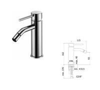 MISCELATORE PAFFONI LIGHT CROMO LAVABO BIDET DOCCIA INCASSO - ESTERNO