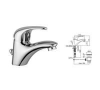 MISCELATORE PAFFONI NETTUNO DUE CROMO LAVABO BIDET VASCA DOCCIA INCASSO-ESTERNO