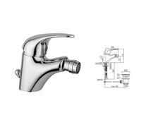 MISCELATORE PAFFONI NETTUNO DUE CROMO LAVABO BIDET VASCA DOCCIA INCASSO-ESTERNO