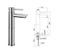 MISCELATORE PAFFONI STICK CROMO LAVABO BIDET VASCA DOCCIA INCASSO - ESTERNO