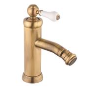 Miscelatore per bidet antico colore bronzo leva bianca Piralla Como 0TOF3092A21