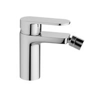 Miscelatore per Bidet Bagno monoforo con Piletta di Scarico Automatico da 1”1/4 Stile Moderno | Miscelatore Acqua Calda e Fredda | Ottone Cromato | Attacco 3/8 | Kit Completo Installazione Facile
