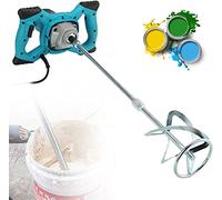 Miscelatore per Cemento colla e Malta 2000W Elettrico trapano Mescolatore Agitatore per Malta con 6 velocità Regolabili attacco M14 impugnatura ergonomica e sistema antivibrante