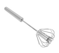 Miscelatore per crema colorante per capelli in acciaio inossidabile, miscelatore per uova durevole 10,2 x 2,8 pollici Multifunzione semiautomatico di alta qualità(Press the stirrer)