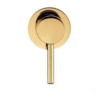 Miscelatore per doccia rotondo a parete con leva singola, controllo manuale dell'acqua calda e fredda, per rubinetto miscelatore dell'acqua da bagno in ottone resistente, con elegante cromo (oro)