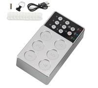 Miscelatore per inchiostro per tatuaggi, agitatore magnetico per pigmenti, con 10 tazze, controllo a 6 fori, batteria da 2500 mAh, velocità regolabile, ideale per tatuatori e principianti