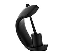 Miscelatore per lavabo a Cascata, Rubinetto per lavabo da Bagno, Rubinetto per lavabo con Acqua Calda e Fredda, Rubinetto per lavabo sottopiano in Ottone, Rubinetto per lavabo da Bagno - Bianco