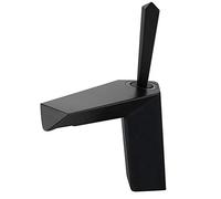 Miscelatore per lavabo a Cascata, Rubinetto per lavabo da Bagno, Rubinetto per lavabo sottopiano in Ottone, Rubinetto per lavabo con Maniglia Singola, Caldo e Freddo, Rubinetto per lavabo da bagn