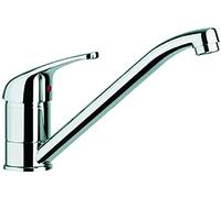 MISCELATORE RUBINETTO LAVELLO CUCINA CANNA BASSA IN OTTONE CON KIT DI MONTAGGIO