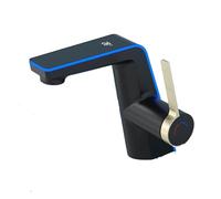 Miscelatore Per Lavabo Con Display Della Temperatura, Doppio Controllo Per Acqua Calda E Fredda, 2 Modalità Di Flusso, Rubinetto Per Lavabo Da Bagno, Ideale Per Bagni Contemporanei(B)