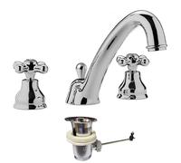 Miscelatore per lavabo Paffoni Iris con scarico automatico cromato IRV055CR