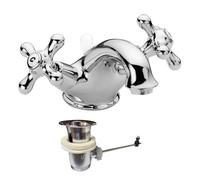 Miscelatore per lavabo retrò Paffoni Iris scarico automatico cromato IRV065CR