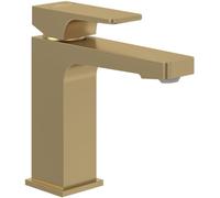 Miscelatore per lavabo Villeroy & Boch Architectura Square senza sbalzo, rubinetto per lavabo a risparmio idrico, altezza becco 113 mm, rettangolare, dorato spazzolato