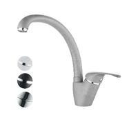 Diankamin Miscelatore lavello monoforo Livorno – canna alta, granito bianco – DH