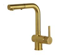 Miscelatore per lavello cucina in colore oro spazzolato Gattoni PC0405.SG