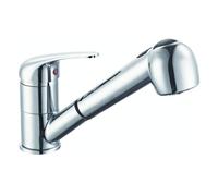 Miscelatore per lavello Mc con leva e doccetta estraibile cromato