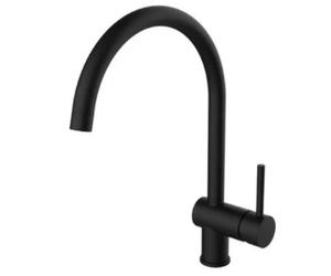 Miscelatore per lavello Paffoni Light canna orientabile nero LIG280NO