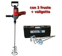 Miscelatore per malta colla vernice intonaco Rurmec MX8 3 fruste valigia