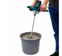 Miscelatore per malta colorato e miscelatore per calcestruzzo 2100W elettrico - Mescolatore manuale con 6 velocità, 800 giri/min - Mescolatore per malta e calcestruzzo per cemento, malta, calcestruzzo