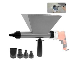 Miscelatore per Malta, Pistola per Silicone Professionale, Pistola Impastatore per Cemento, con 4 Igelli, Intonacatrice Manuale per Giunti di Malta, Muri di Pietra e Pavimenti