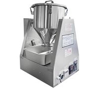 Miscelatore per polveri industriali, Miscelatore elettrico in acciaio inossidabile da 10 litri per polveri secche e granuli, miscelazione a 360 °, piccolo miscelatore da laboratorio