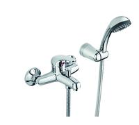 MISCELATORE PER VASCA CON DOCCIA ONDA-INCLUSI TUBI FLEX 3/8"FEMMINA-MAURER BAGNO