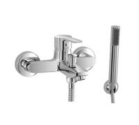 Miscelatore per vasca da bagno cromato con duplex e doccetta Prima