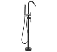 Miscelatore per Vasca Freestanding Nero Opaco con Doccetta 118 cm