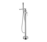 Miscelatore per Vasca Freestanding, Rubinetto Vasca da Bagno Freestanding Monoforo Girevole A 360°,cromo