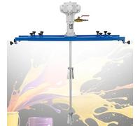Miscelatore per vernice con agitatore pneumatico per benna, miscelatore a tamburo, supporto per macchina per agitare la vernice, strumento di miscelazione della vernice, agitatore d'aria(5cylinder)