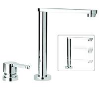 Miscelatore Plados WINMIX abbattibile per lavello sottofinestra - CROMO