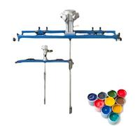 Miscelatore pneumatico ad alta efficienza con elica pieghevole e gancio di supporto - Agitatore d'aria ideale for mescolare la vernice, strumento di miscelazione(Large five-cylinder)