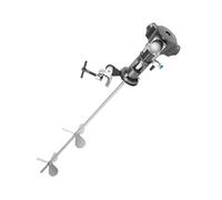 Miscelatore pneumatico con staffa da 1/2 HP da 50 galloni, clip for miscelazione aria con barile for serbatoio in acciaio inossidabile, agitatore for aria vernice, angolo di serraggio