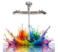 Miscelatore pneumatico con staffa in acciaio inossidabile, agitatore di vernice, con staffa regolabile e regolazione continua della velocità, for rivestimento di vernice(3/4Horsepower)