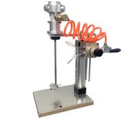 Miscelatore pneumatico da 1 gallone, agitatore d'aria con sollevamento automatico da 1/8 HP con supporto, mixer verticale da scrivania per rivestimenti, inchiostri liquidi viscosi e coloranti chimici.