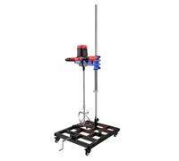 Miscelatore pneumatico for vernici, agitazione rotante a 360°, miscelatore for calcestruzzo sollevabile su e giù con supporto ausiliario, for materiali di rivestimento for vernici