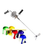Miscelatore pneumatico palmare in acciaio inox, agitatore a tamburo per miscelazione efficiente, macchina per miscelare vernici per impieghi gravosi con grande girante