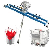 Miscelatore pneumatico per grandi serbatoi IBC, design a lama pieghevole in acciaio inossidabile, miscelazione efficiente per adesivi, lubrificanti, vernici e resine