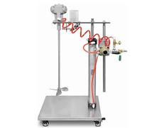 Miscelatore pneumatico per vernice 1/8HP, agitatore d'aria 3600RPM con display digitale, sollevamento automatico, per tintura viscosa a inchiostro liquido