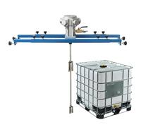 Miscelatore pneumatico per vernice, agitatore d'aria IBC da 265 galloni, miscelatore console, elica pieghevole, strumento di miscelazione per agitazione della vernice, specifico per fusti IBC