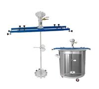 Miscelatore pneumatico per vernici da 1 HP per IBC e fusti aperti, agitatore ad aria con staffa per miscelatore di vernici, strumento per miscelare vernici, contenitore: fus,Container: Open-top Drum