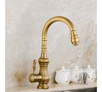 Miscelatore Rubinetti per lavello da Cucina Rubinetto monoforo monocomando Antico Miscelatore Girevole per lavabo da Bagno con Acqua Calda e Fredda
