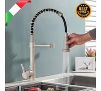 Miscelatore Rubinetto Avena Cucina 360° Lavello Casa Ottone Monocomando Doccetta