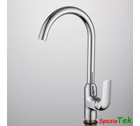 Miscelatore Rubinetto Cromato girevole per lavello Cucina completo di kit T005-5