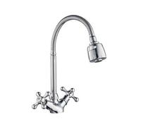 MISCELATORE RUBINETTO FLESSIBILE MANOPOLE CROCE CUCINA LAVELLO OTTONE ROMA 69408
