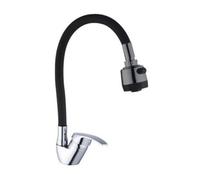 MISCELATORE RUBINETTO LAVABO A DOCCIA DOCCETTA PER CASA CUCINA FLESSIBILE NERO