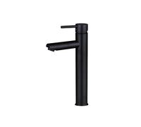 Miscelatore rubinetto lavabo bagno nero + piletta click clack RAY 87393
