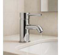 Miscelatore Rubinetto Lavello Bagno Cucina Bidet in Ottone Cromato 17cm TOP